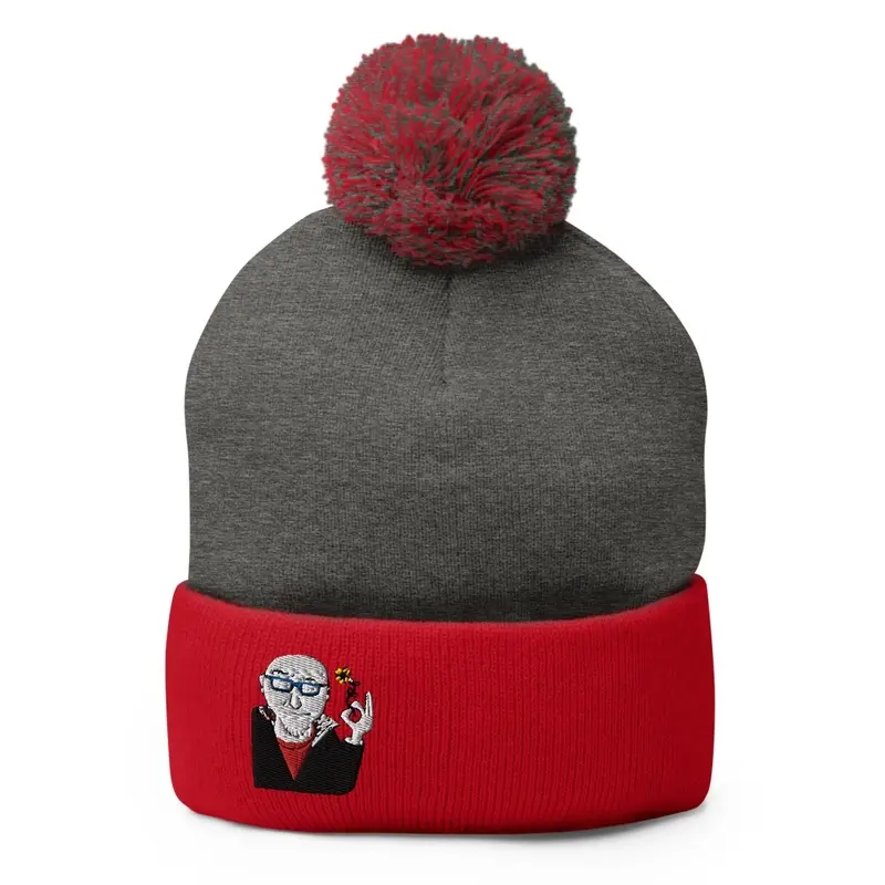 Native Plant Fran Winter PomPom Knit Cap